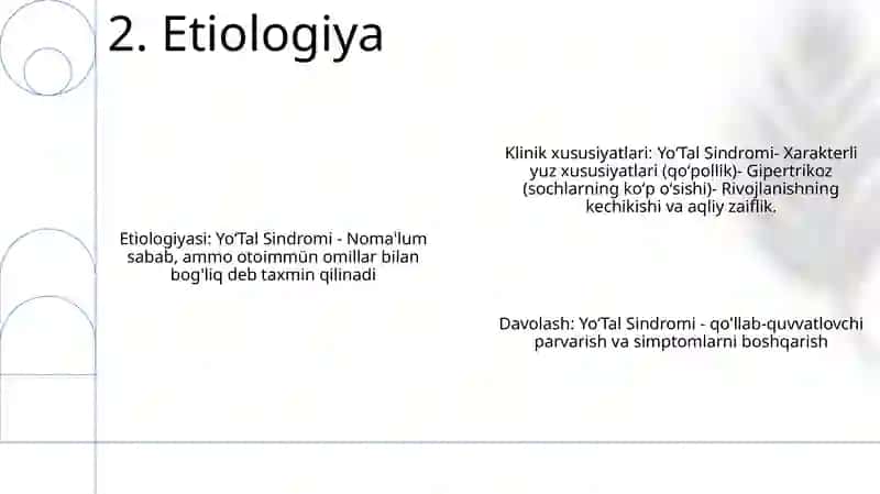 YoʻTal Sindromi 3