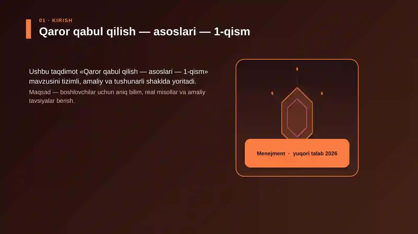 Qaror qabul qilish — asoslari — 1-qism 3
