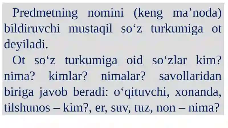 Ot.Otning leksik-grammatik xususiyatlari 3