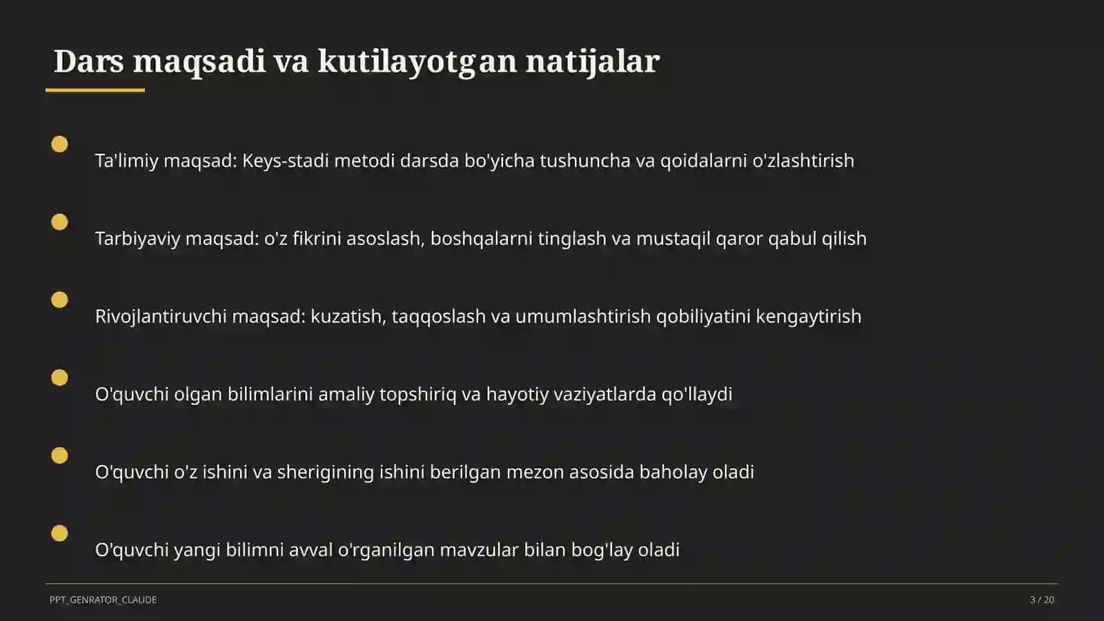 Keys-stadi metodi darsda 3