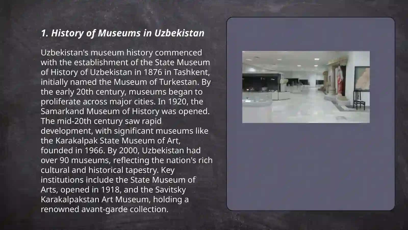 Uzbekistan's museum 3