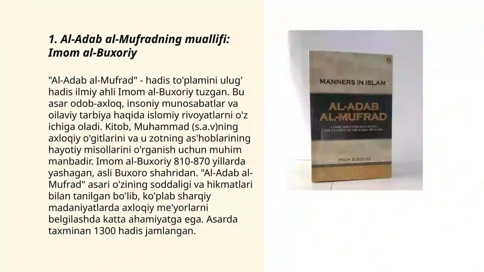 Al-Adab al-Mufrad 3