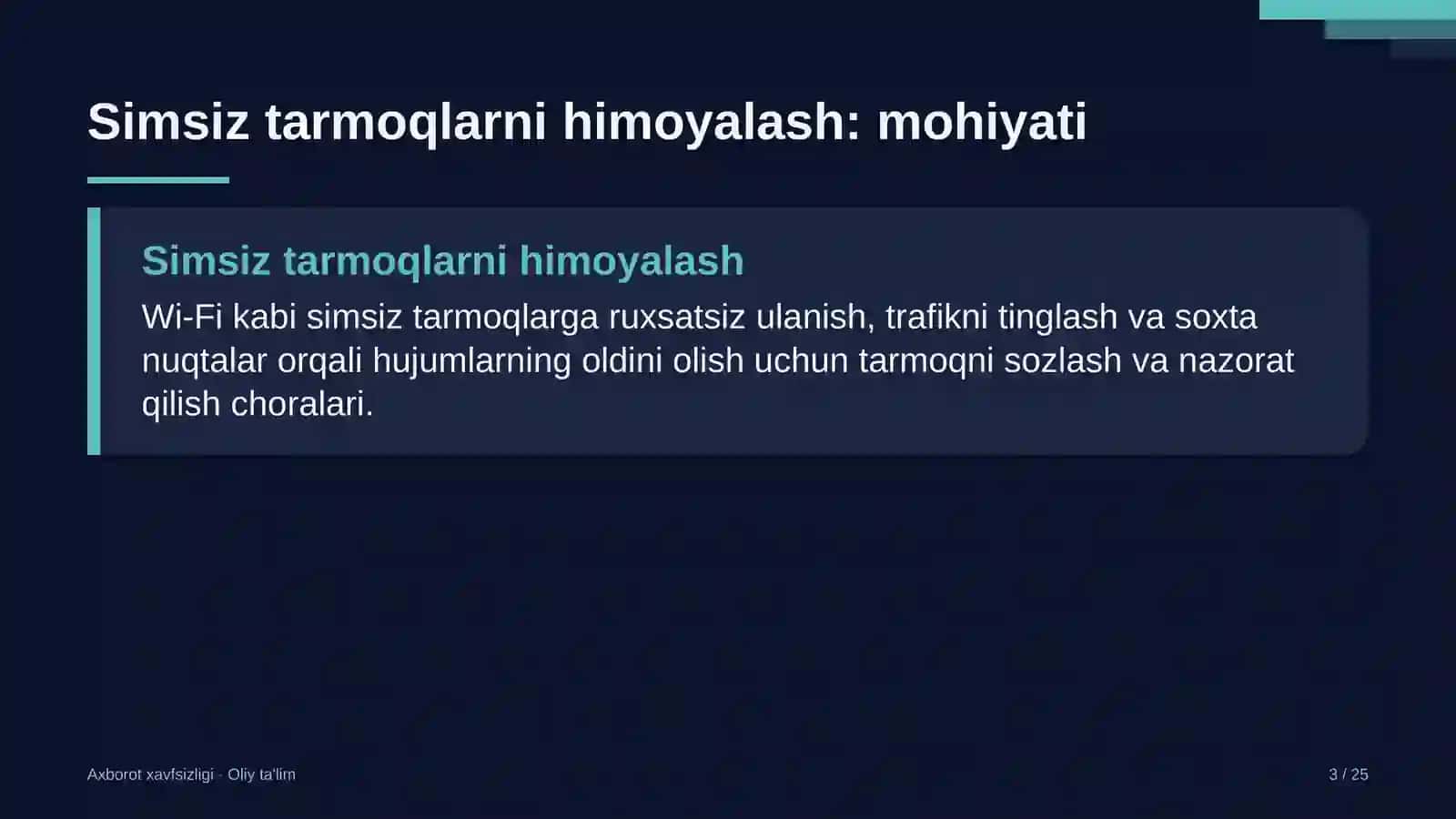 Tergov organlarida simsiz tarmoqlarni himoyalash 3