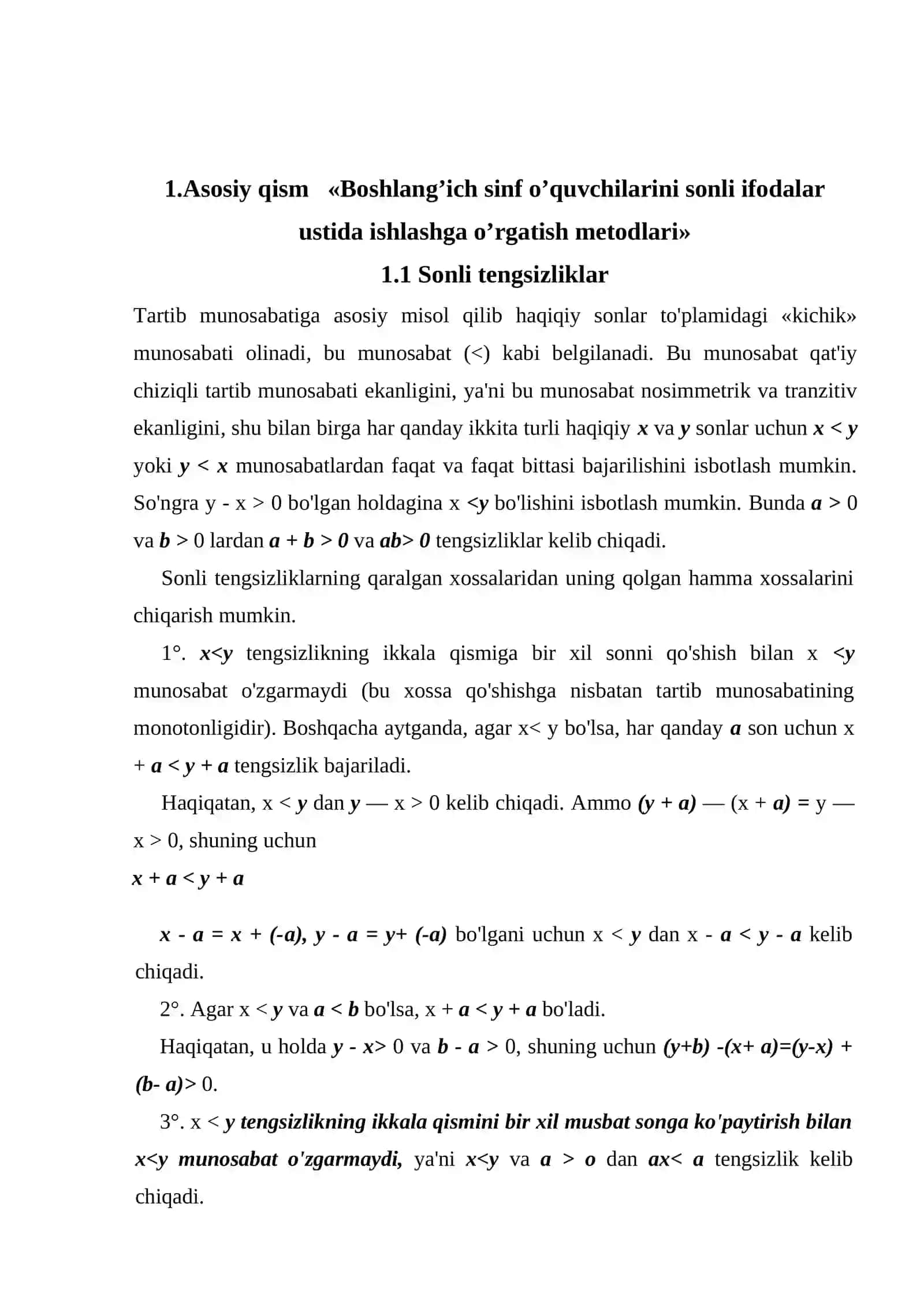 Boshlang’ich sinf o’quvchilarini sonli ifodalar ustida ishlashga o’rgatish metodlari 3