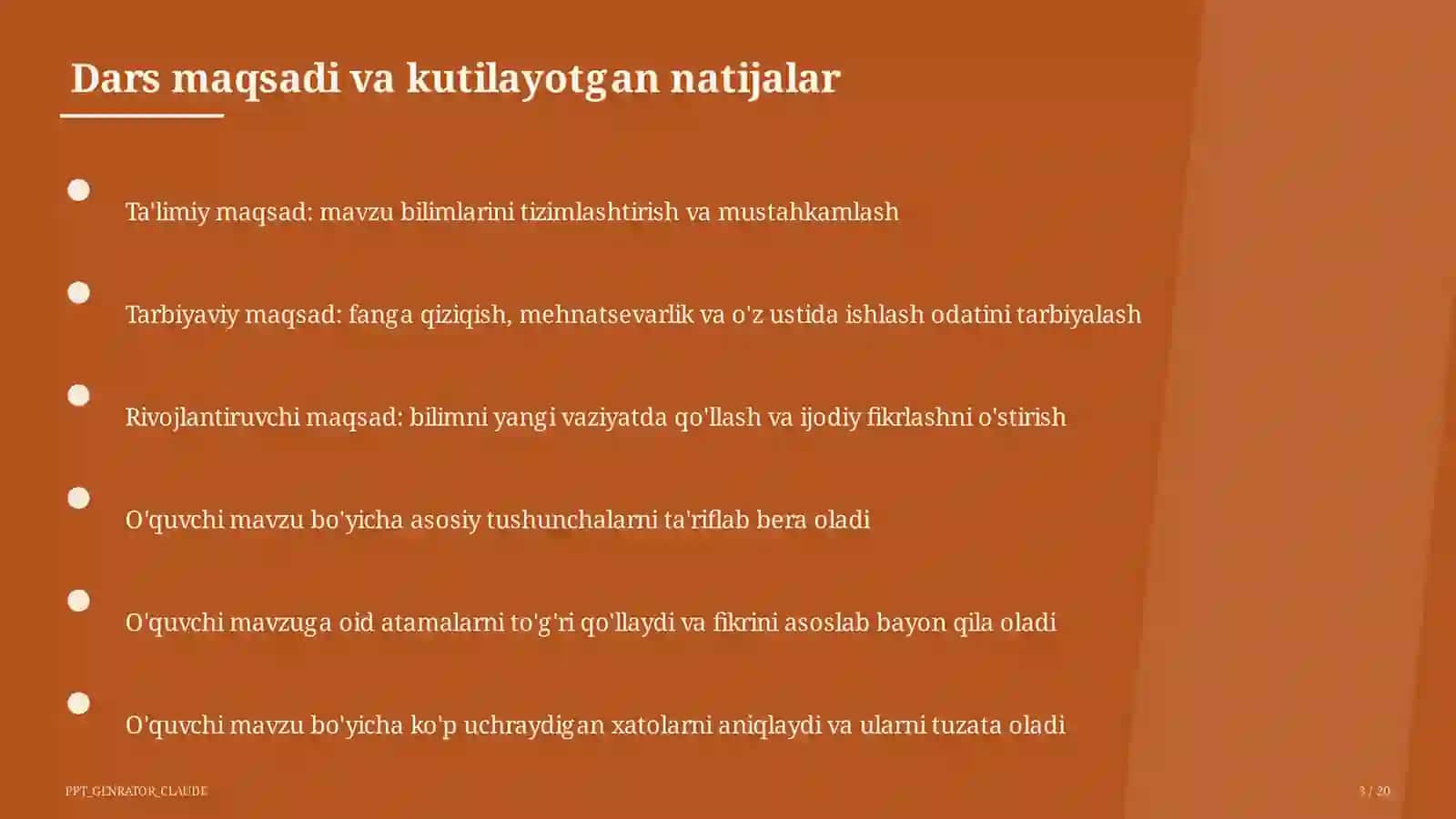 Dolzarb mavzular - maktab va o'qituvchilar 3