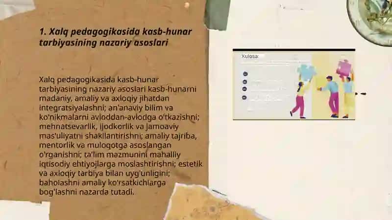 Xalq pedagogikasida kasb hunar tarbiyasi 3