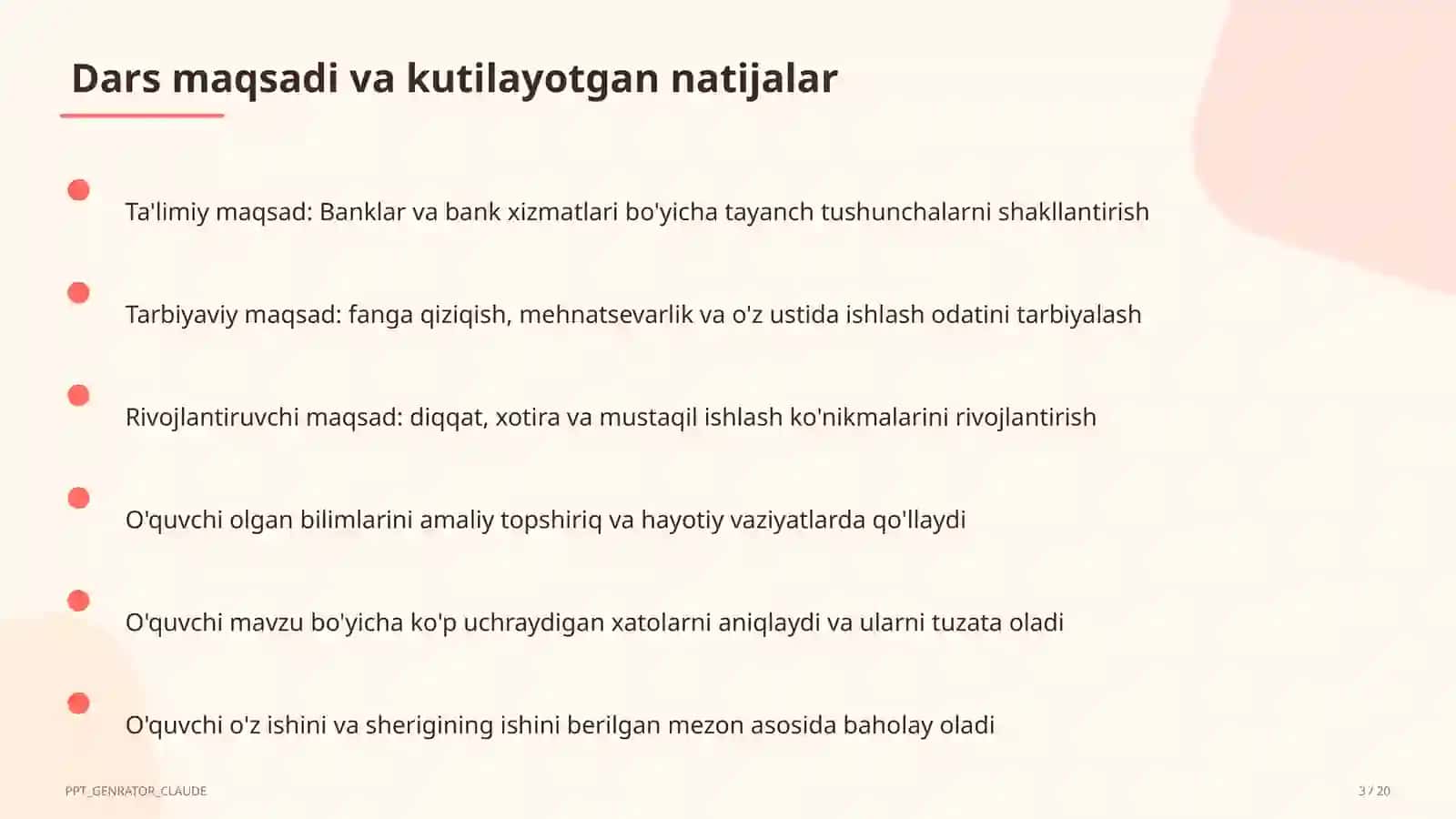 Banklar va bank xizmatlari (10-sinf) 3
