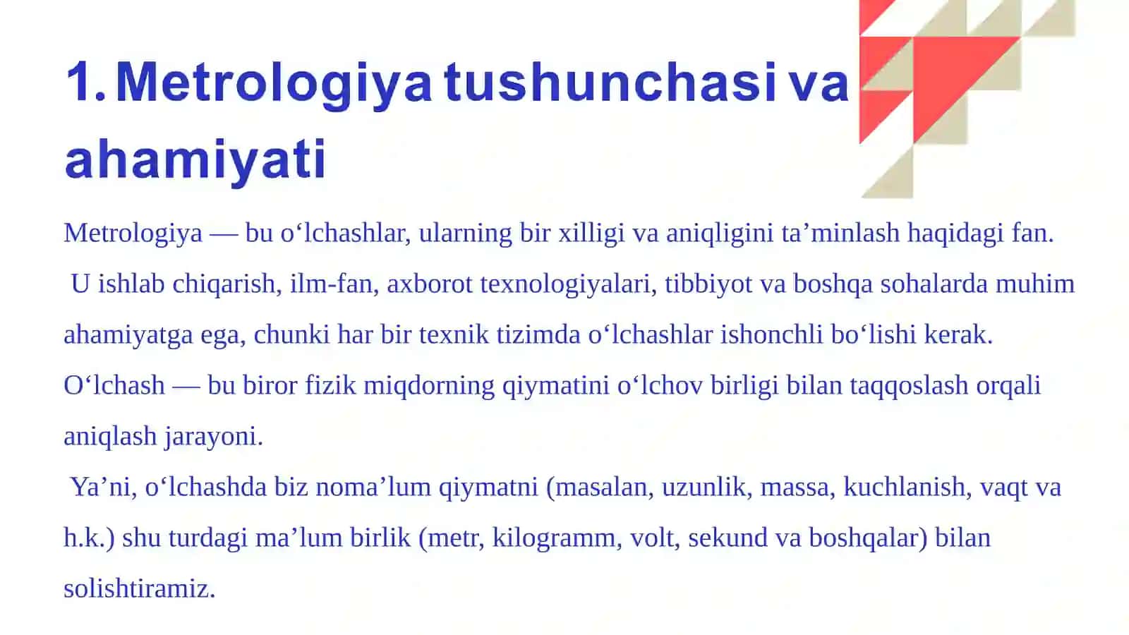 Metrologiya va uning tushunchalari 3