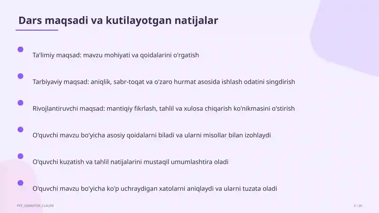 O'qituvchilarning Milliy sertifikatiga tayyorgarlik 3