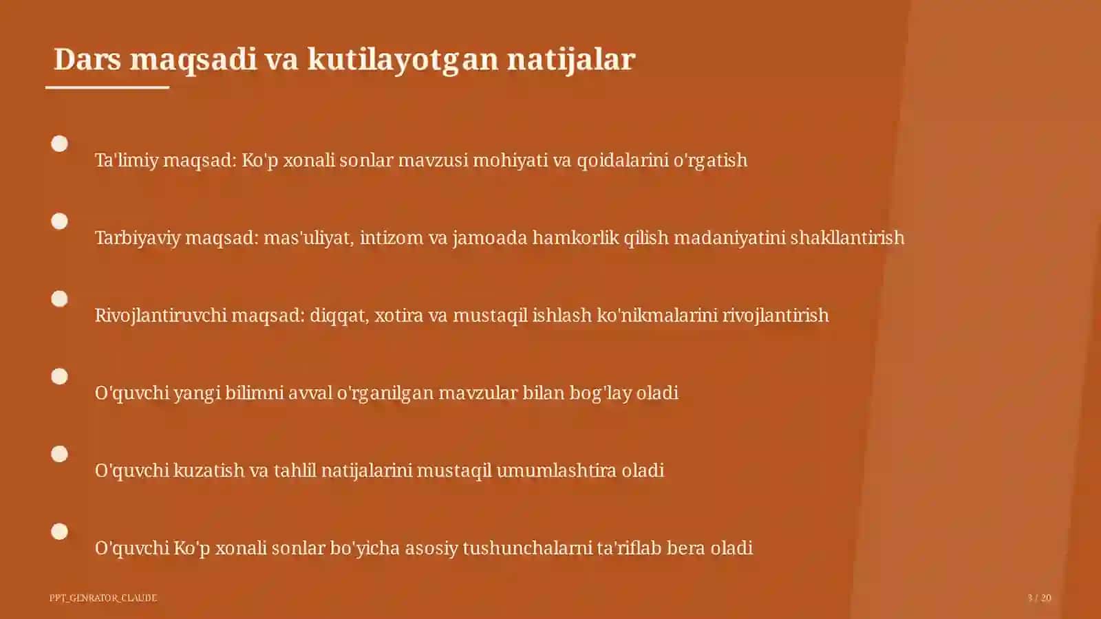 Ko'p xonali sonlar (4-sinf) 3