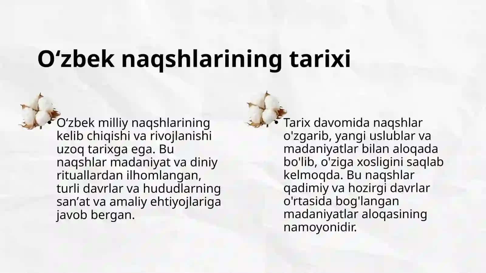 Oʻzbek milliy naqshlari 3