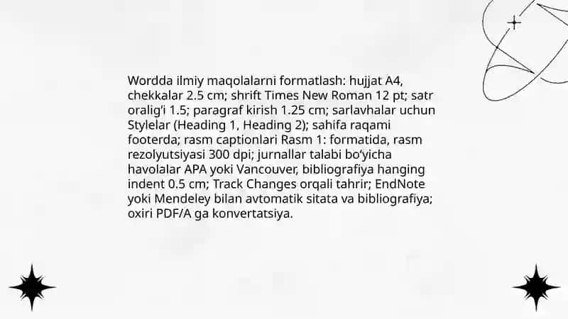 kompyuter tizimi kompyuter muharrirlari( Word, Excel, Power Point va b.) dan tadqiqotda unumli foydlanish 3