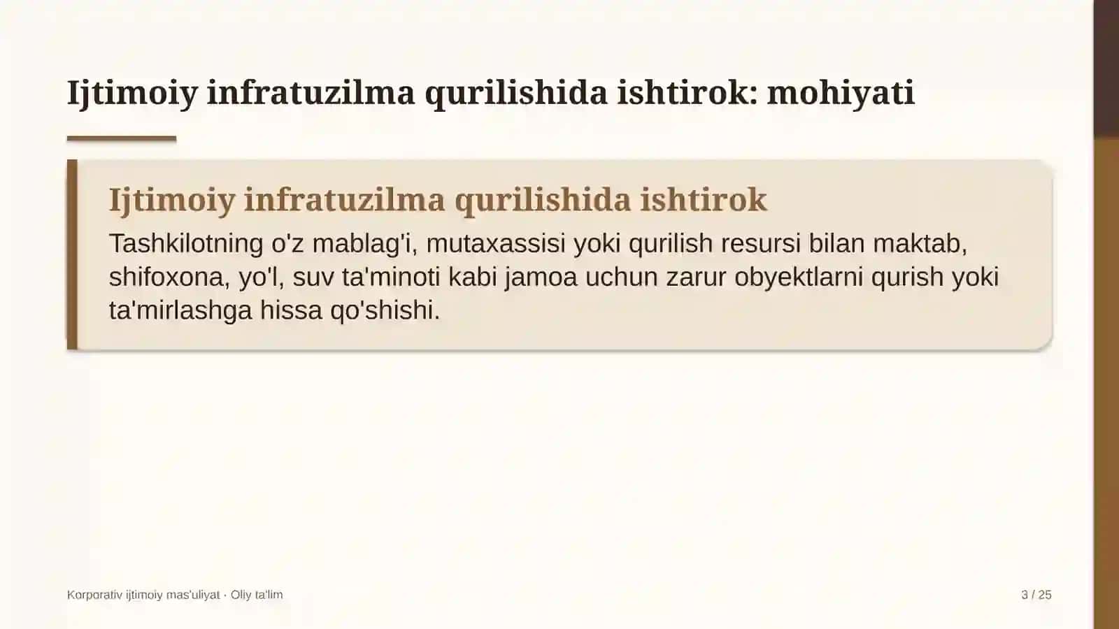 festival turizmida ijtimoiy infratuzilma obyektlarini barpo etishda ishtirok etish 4161 3