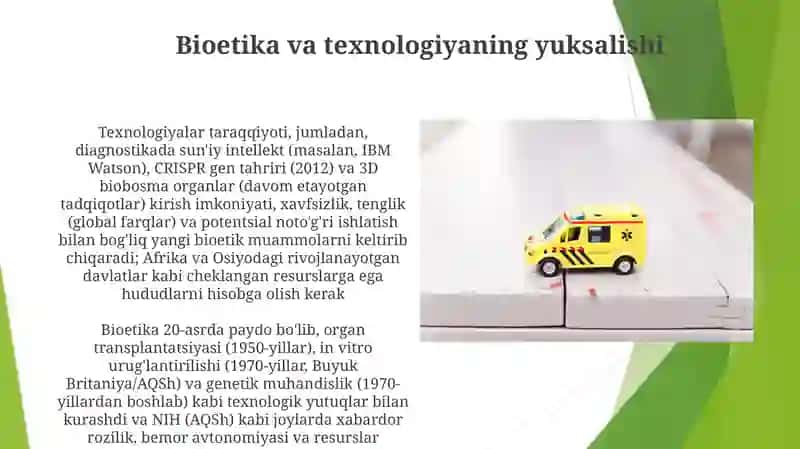 Tibbiyot etikasi rivojlanishi bosqichlari 3