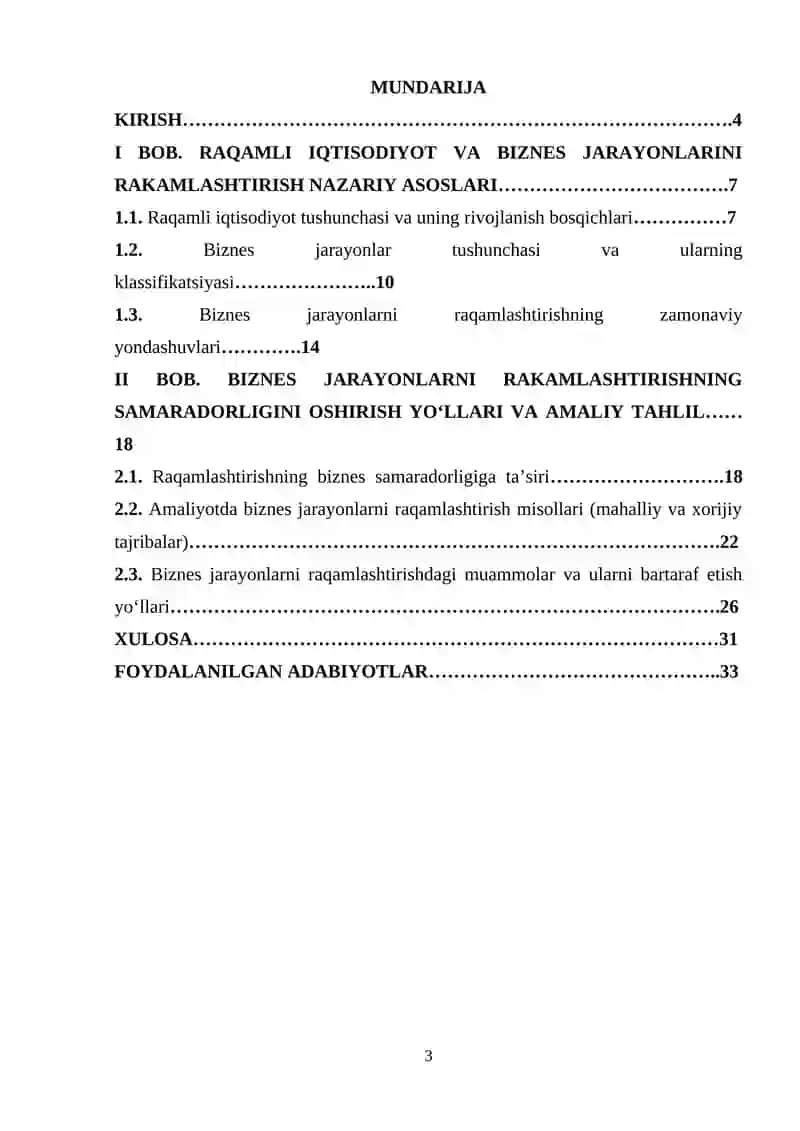 Biznes jarayonlarni raqamlashtirishning samaradorligi oshirish yo'llari va amaliy tahlil 3