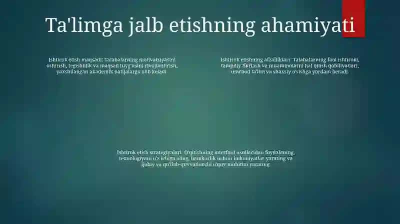 Talim Jarayonida Interfaol Usullar Qollash 3