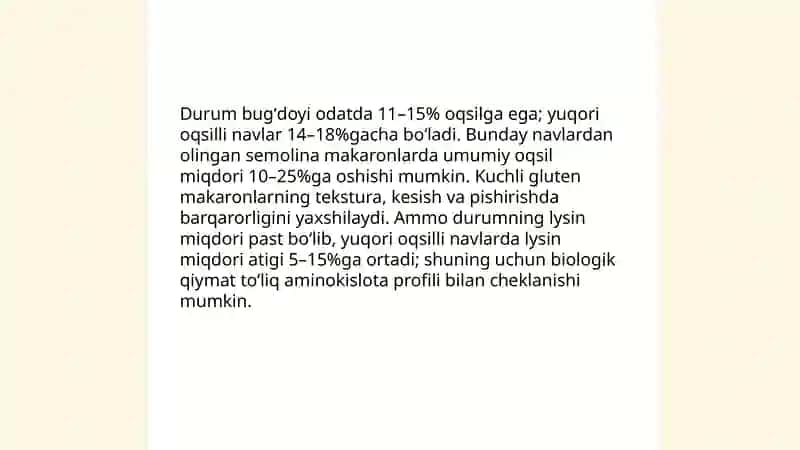 Makaron mahsulotlarining biologik qiymatini oshirish yoʻllari 3