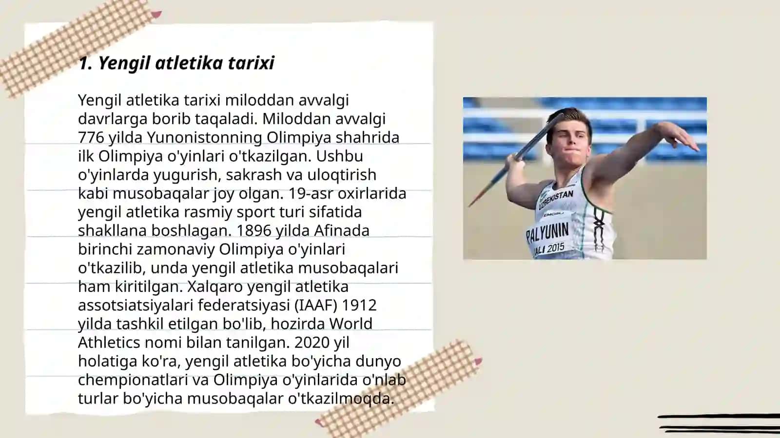 Yengil atletika va uning turlari 3