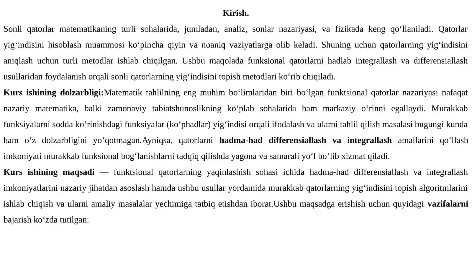 Funksional qatorlar tushunchasi 3
