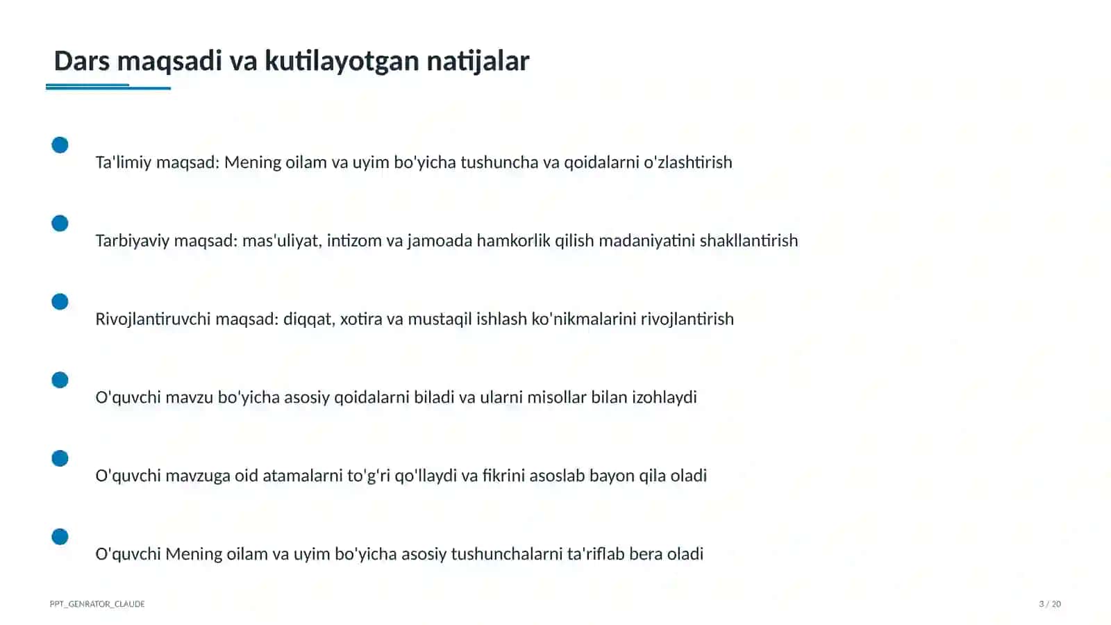 Mening oilam va uyim (1-sinf) 3