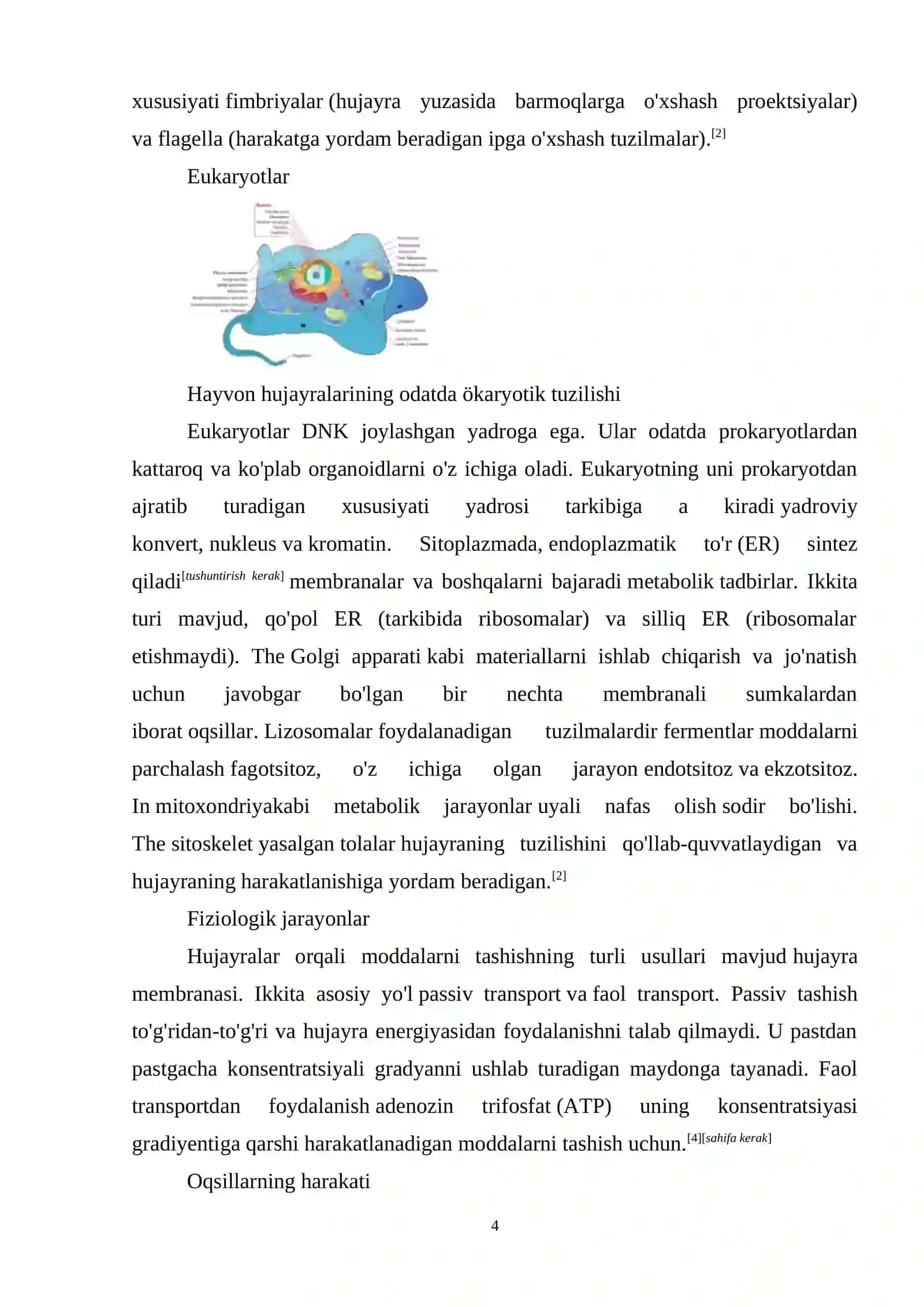 Hujayra fiziologiyasi 3