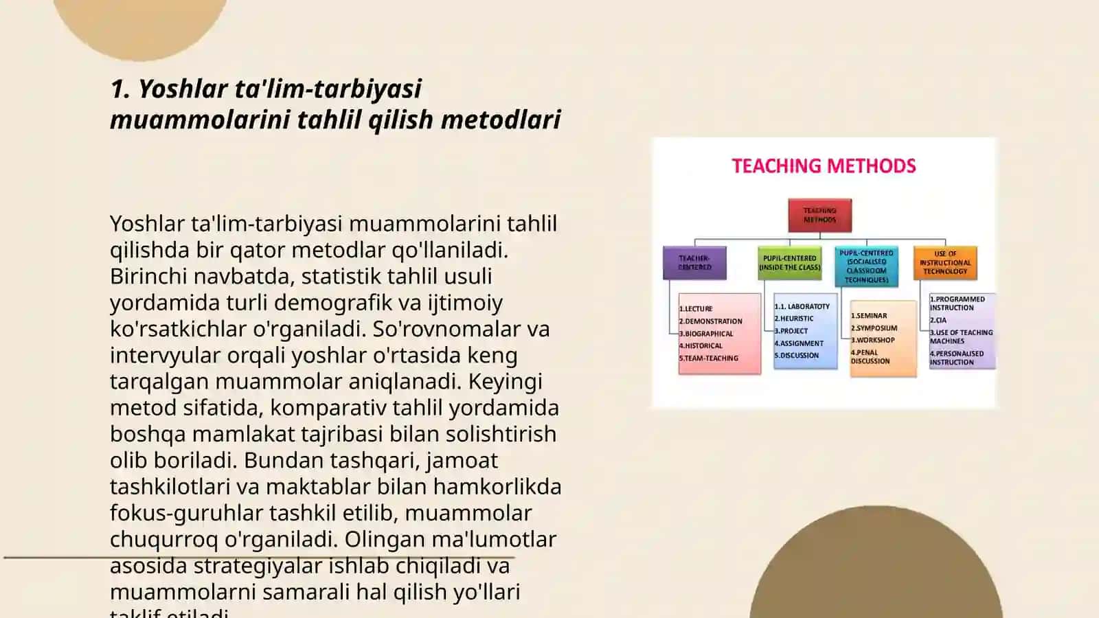 Yoshlar talim tarbiyasi muammolarini tadqiq etishning ilmiy pedagogik metodlari 3