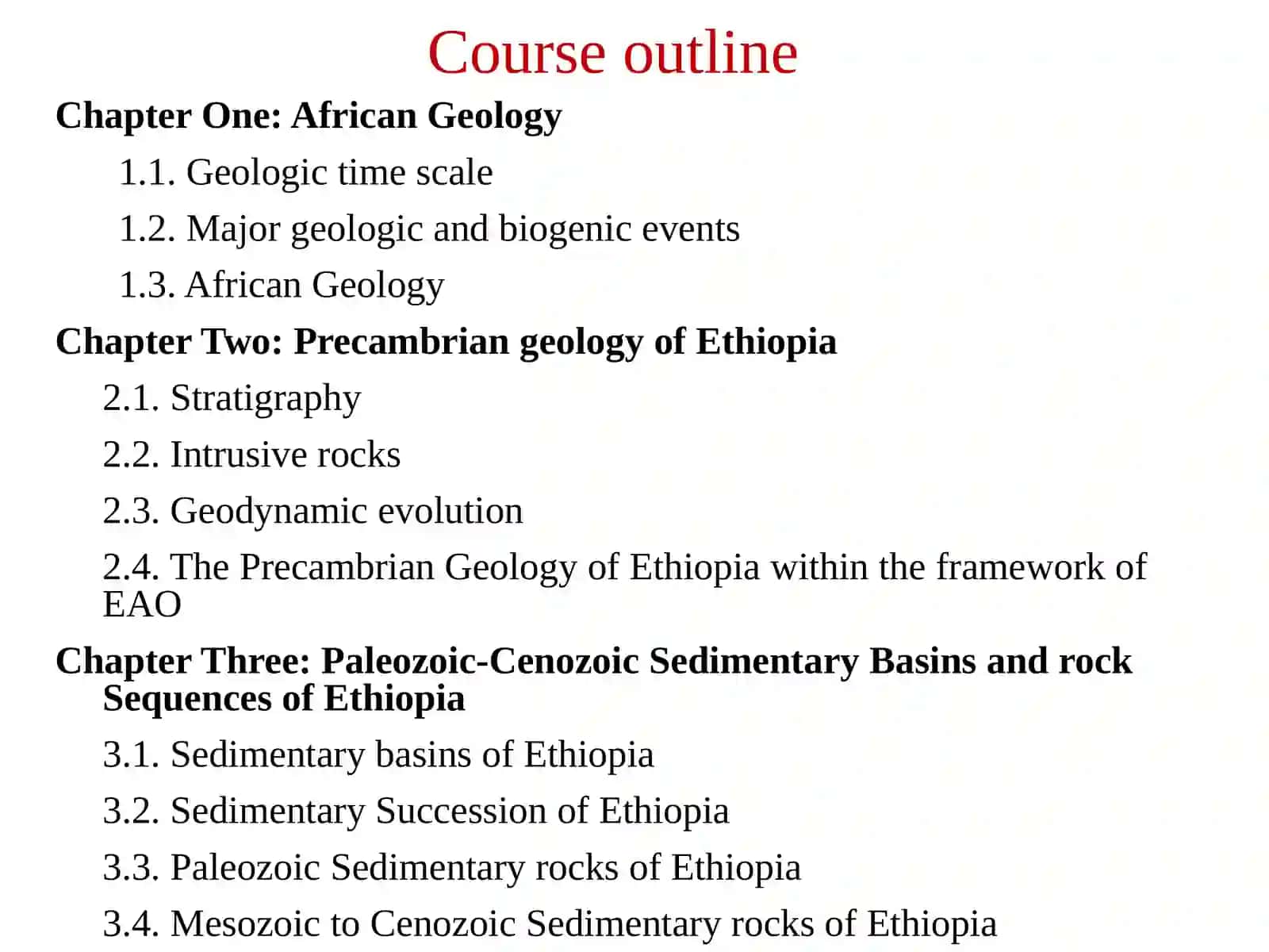 Geology and Geologic Resources of Ethiopia (Geology of Ethiopia) 3