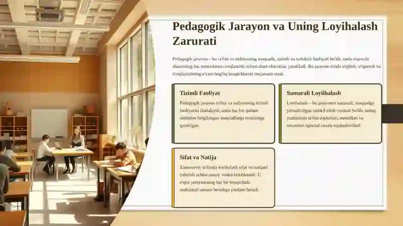 Pedagogik Jarayonni Loyihalash Texnologiyasi 3