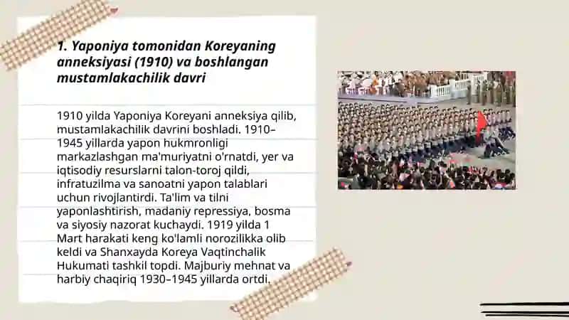 Yapon mustamlakachiligi davri va mustaqillik uchun kurash 3