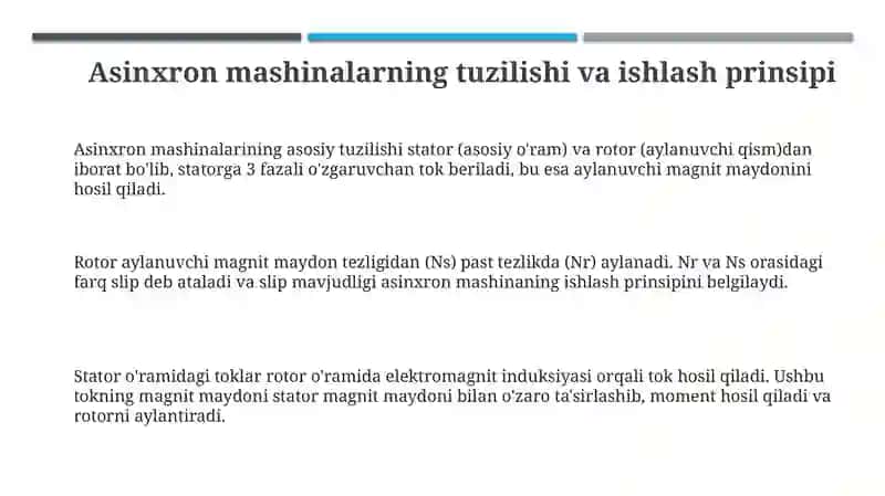 Asinxron mashinalar 3