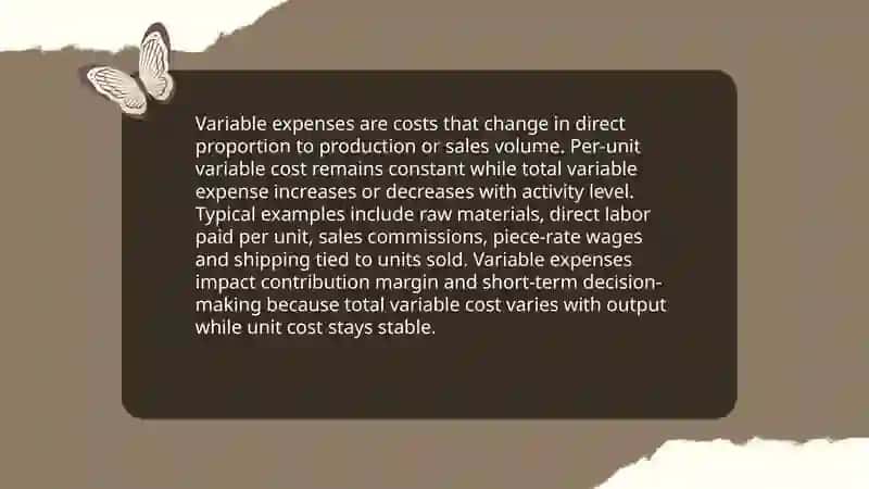 Variable expensis 3