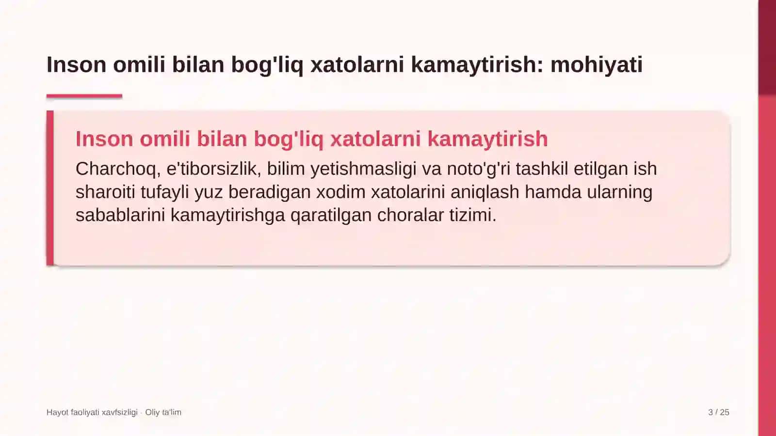 Atrof-muhitni muhofaza qilish organlarida inson omili bilan bog'liq xatolarni kamaytirish 3