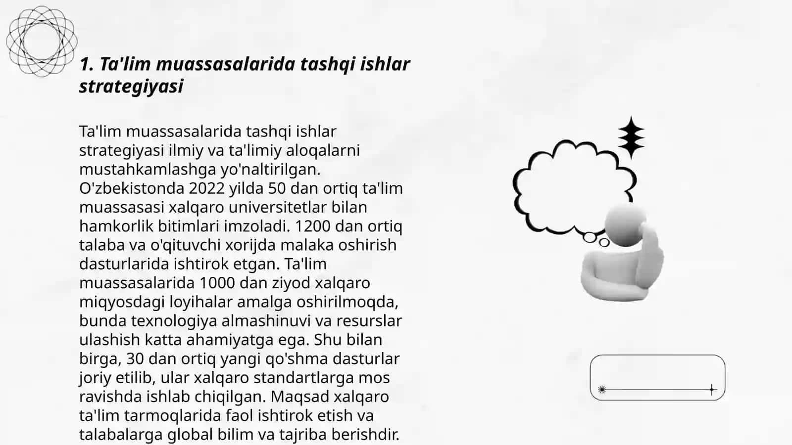 Ta'lim muassasalarida tashqi ishlar strategiyasi 3