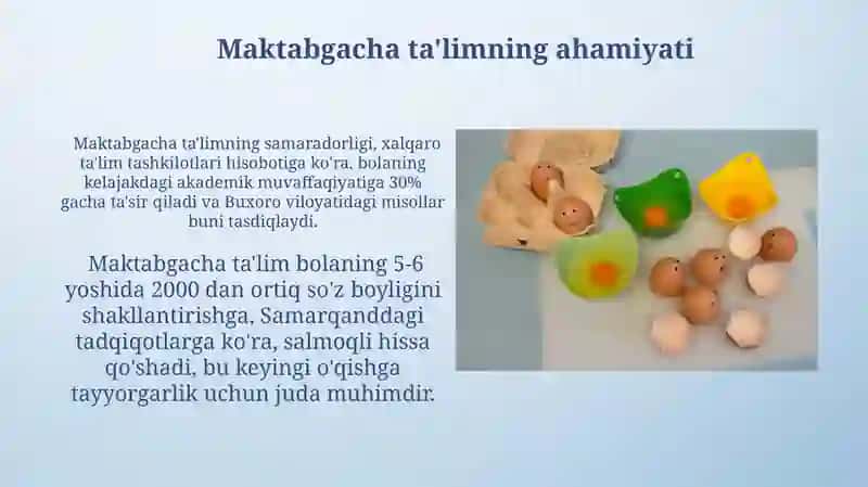Maktabgacha ta’lim tashkilotlarida ta’lim - tarbiya ishlari 3