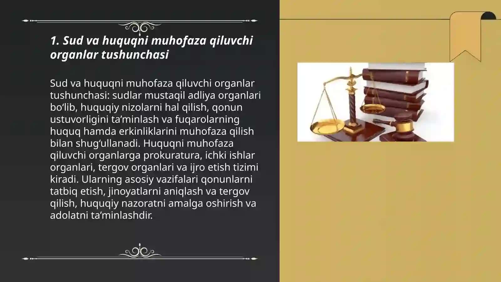Sud va huquqni muhofaza qiluvchi organlar tushunchasi 3