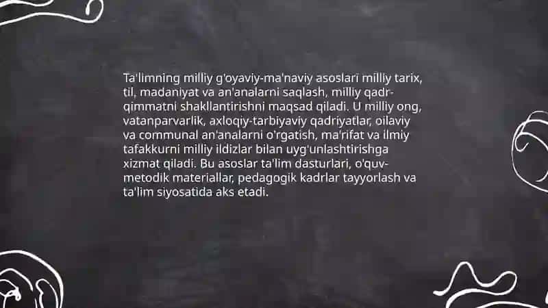 Ta'limning milliy yo'naltirilganligi 3