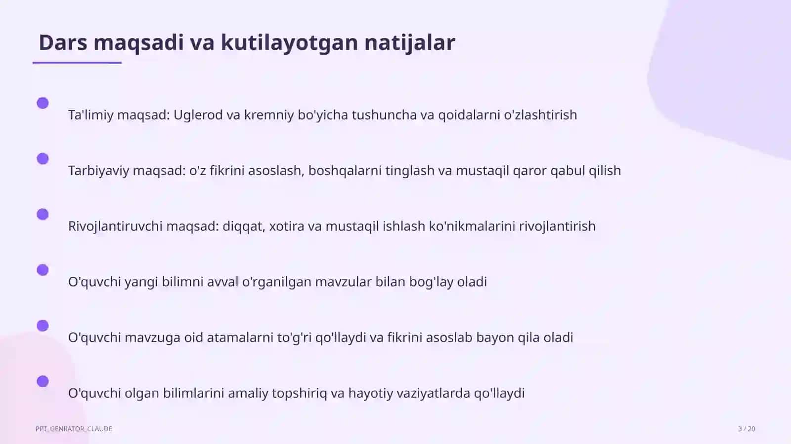 Uglerod va kremniy (9-sinf) 3
