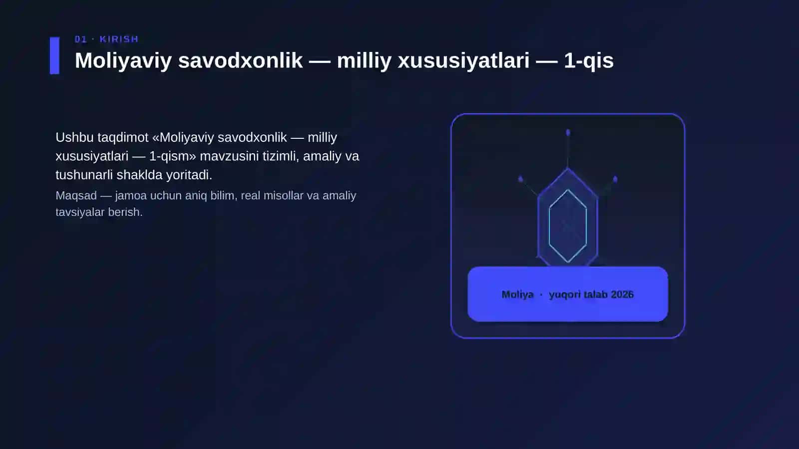 Moliyaviy savodxonlik — milliy xususiyatlari — 1-qism 3
