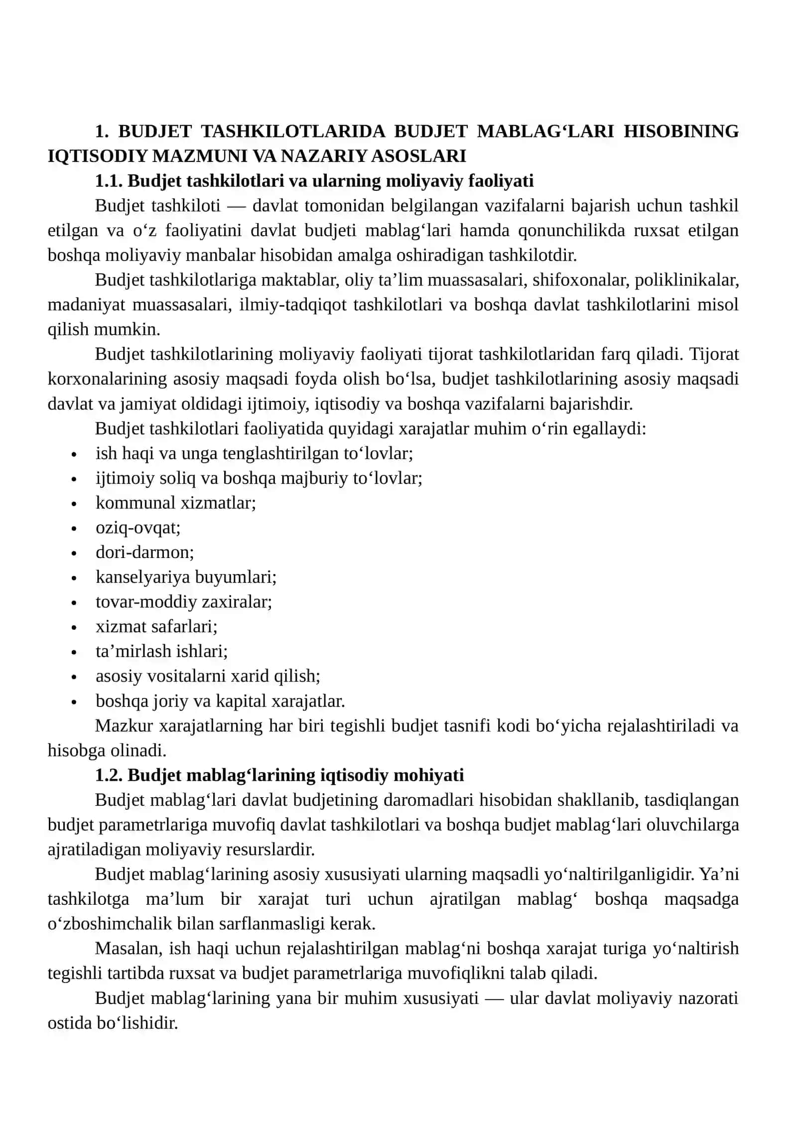 Budjet tashkilotlarida hisob varaqasidagi budjet mablag‘lari hisobi 3