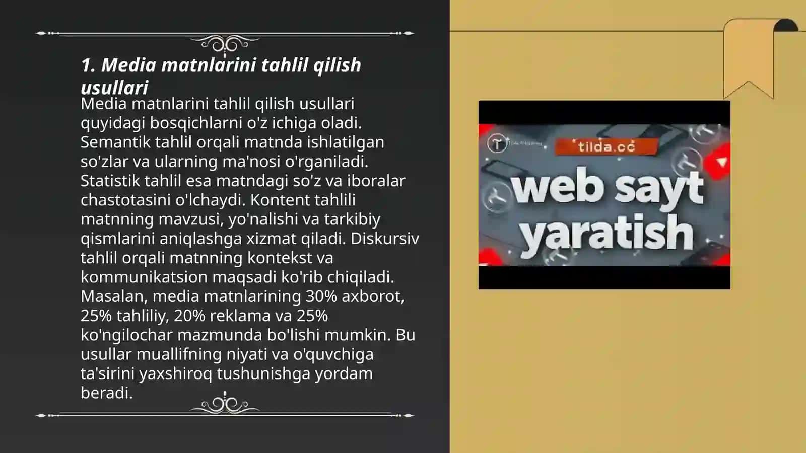 Media matnlarini tahlil qilish usullari 3