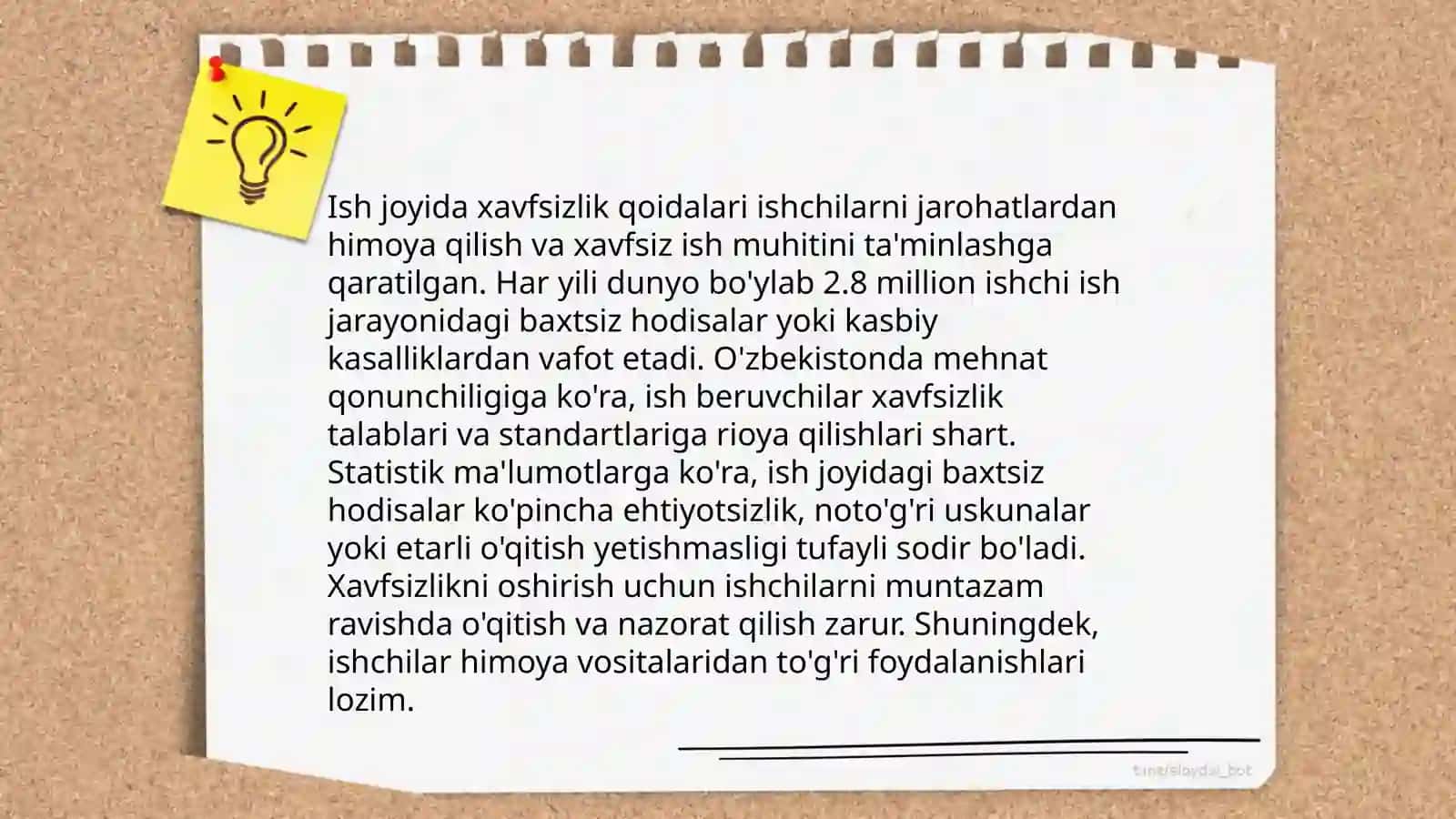 Texnik xavfsizlikning maqsadi va vazifasi 3