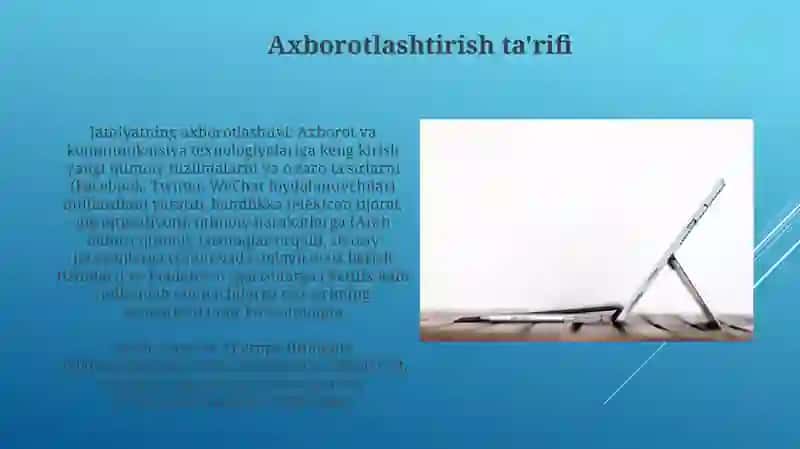 Axborotlashtirish ta’rifi 3