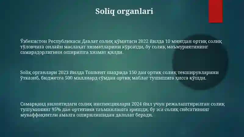 Daromad solig'i 3