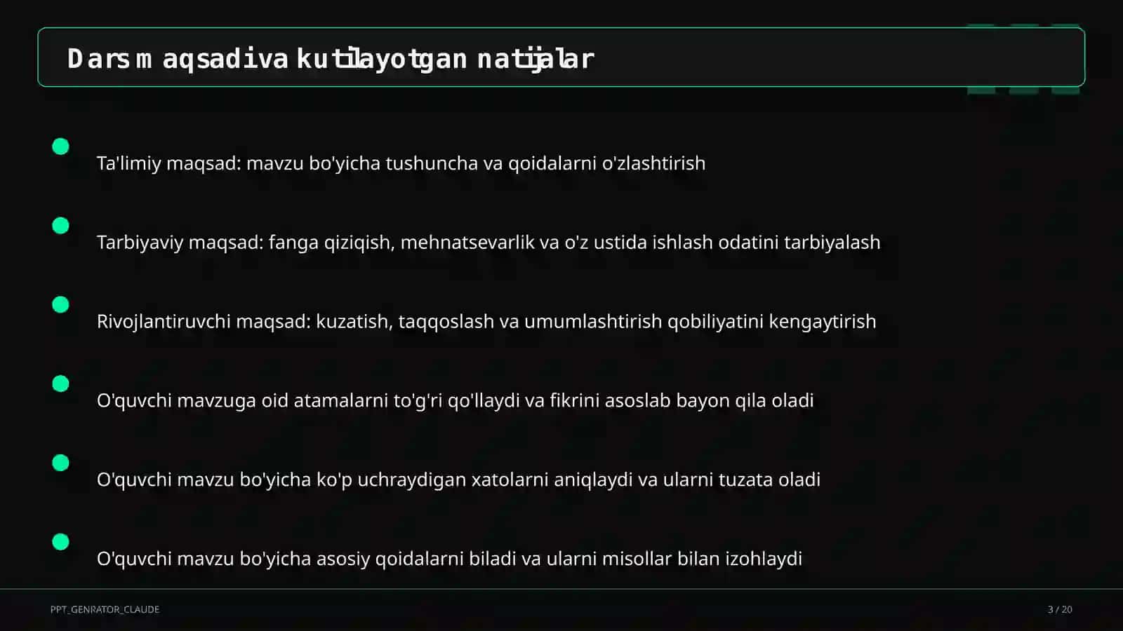 Kriterial baholash tizimi: mezonlar asosida adolatli va shaffof baholash 3
