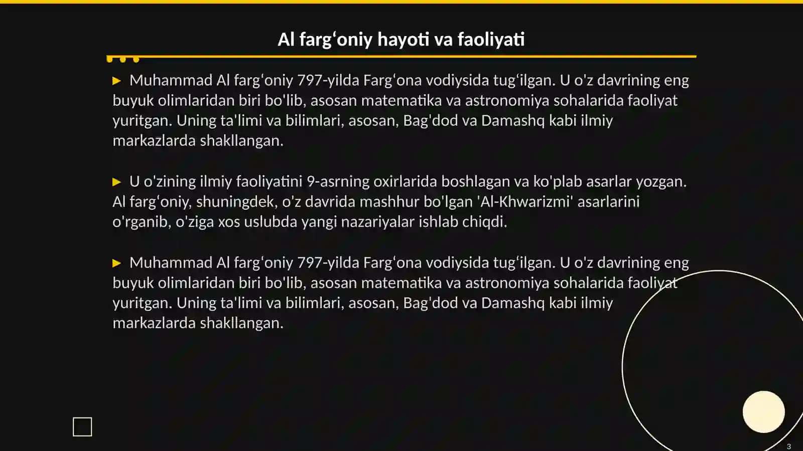 Muhammad Al fargʻoniy 3