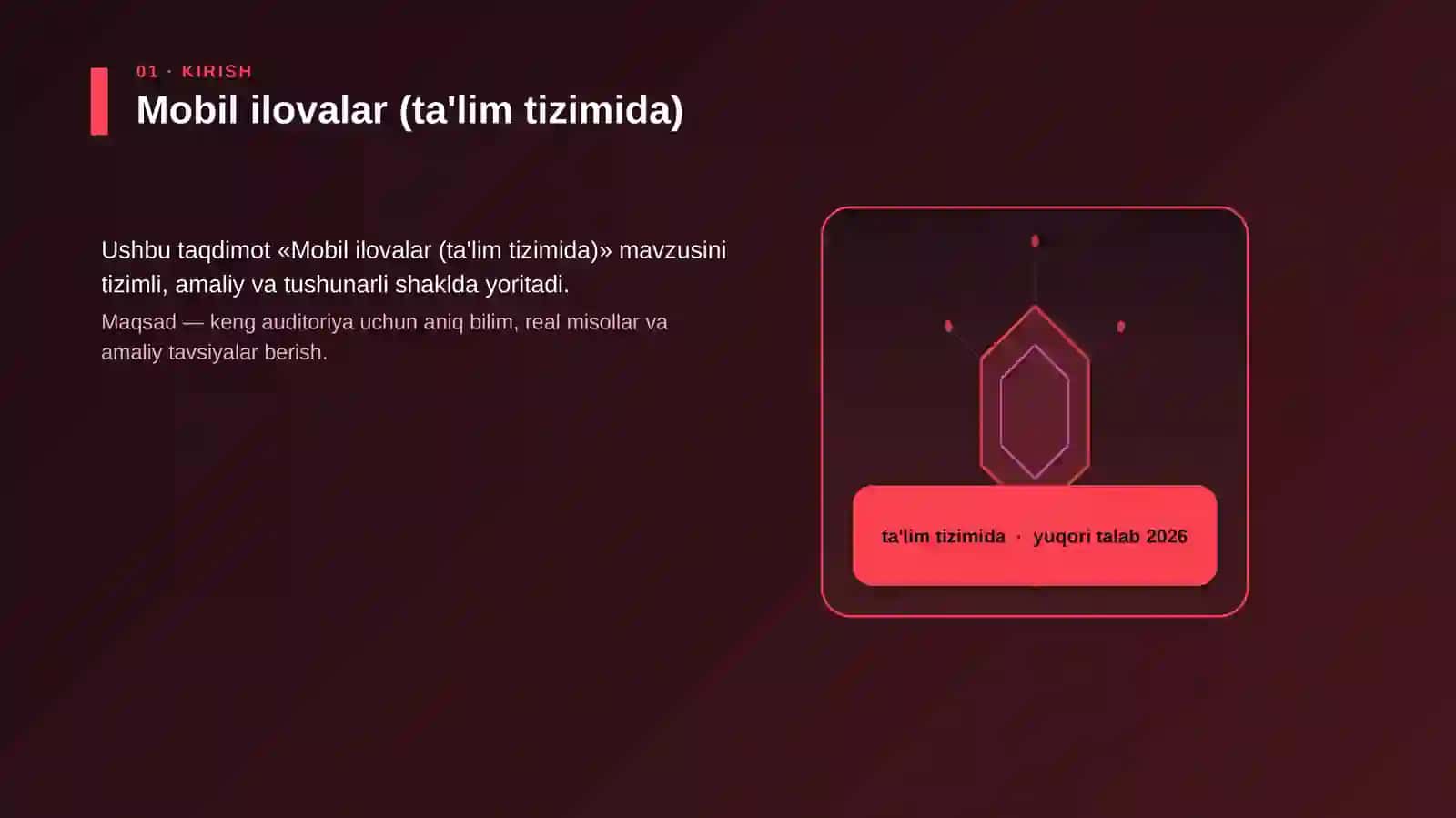 Mobil ilovalar (ta'lim tizimida) 3