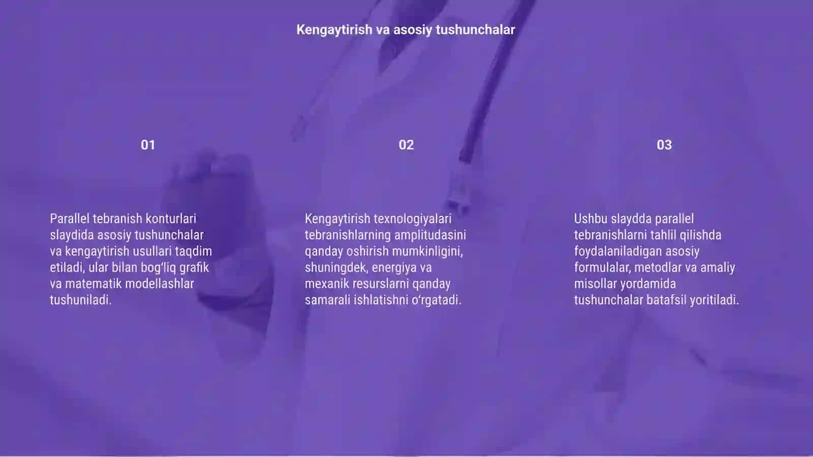 Parallel tebranish konturlari slayd 3