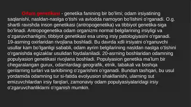 Odamgenetikasi 3