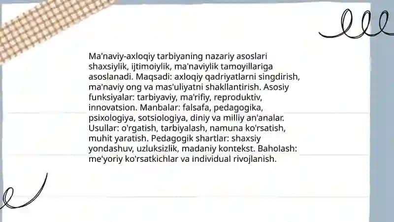 Ma'naviy -axloqiy tarbiya 3