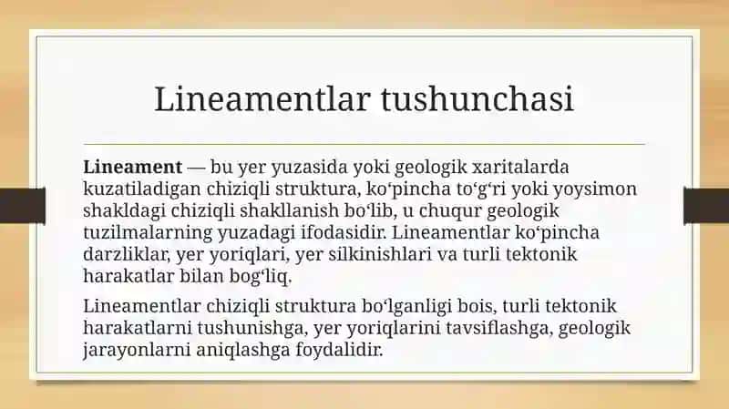 Lineamentlar 3